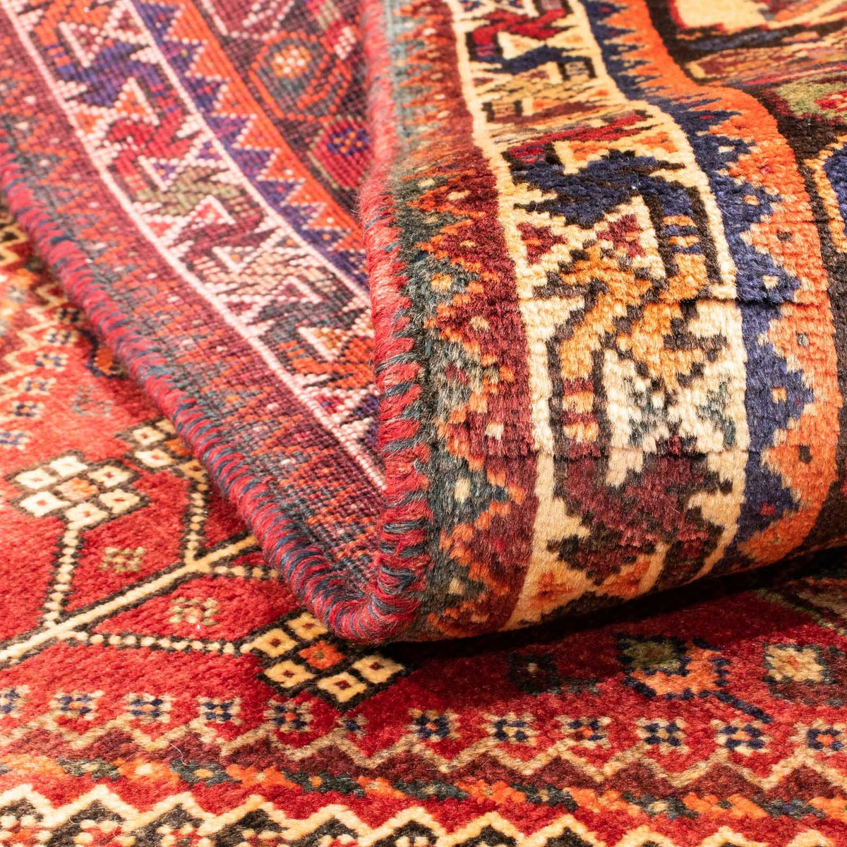 Tapis persan - Nomadic - 153 x 106 cm - rouge foncé