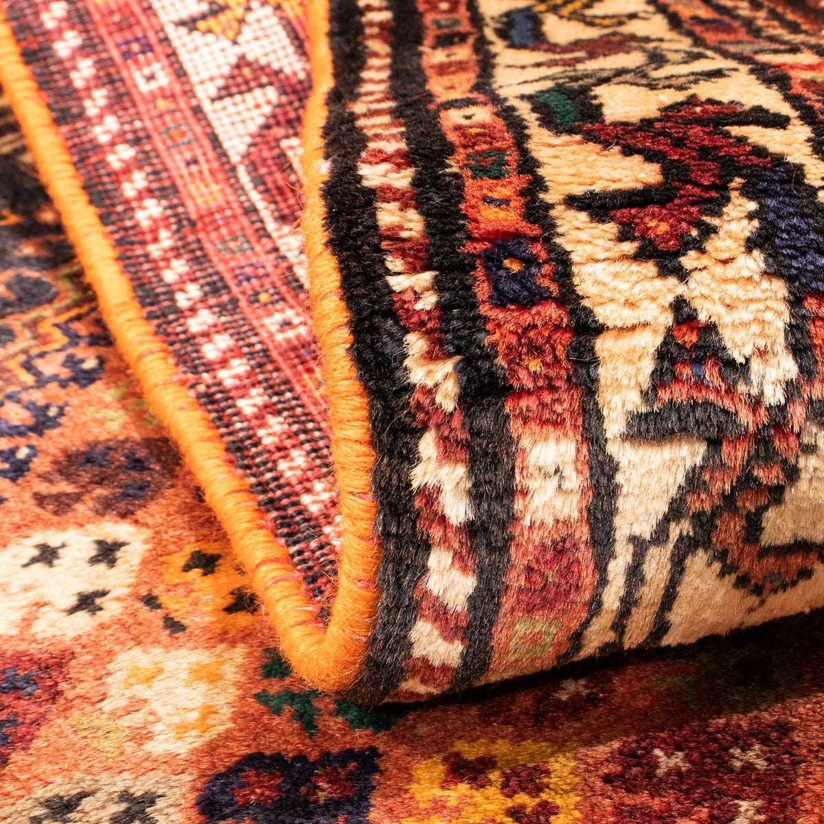 Tapis persan - Nomadic - 160 x 112 cm - rouge clair