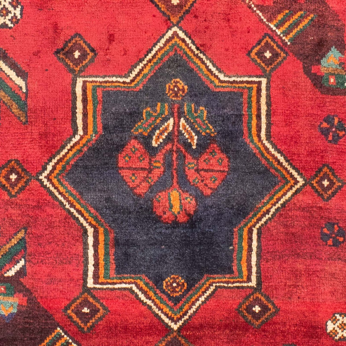 Tapis persan - Nomadic - 159 x 117 cm - rouge foncé