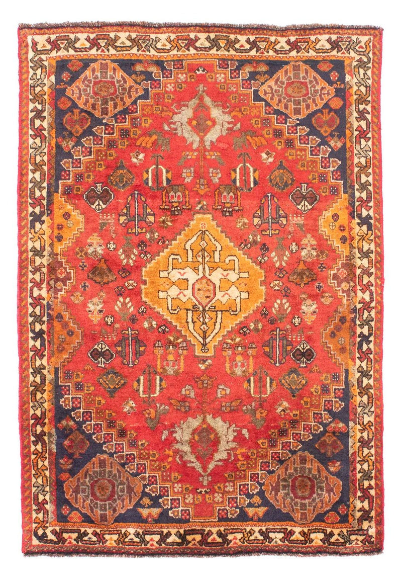 Tapis persan - Nomadic - 159 x 106 cm - rouge foncé