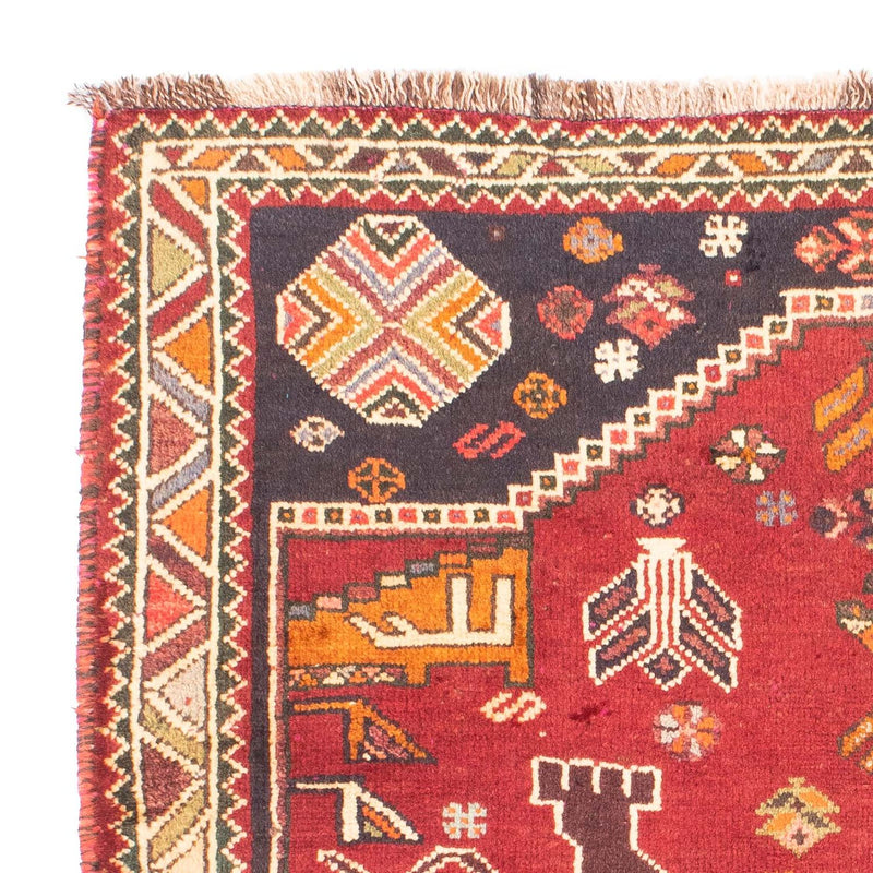 Tapis persan - Nomadic - 167 x 120 cm - rouge foncé