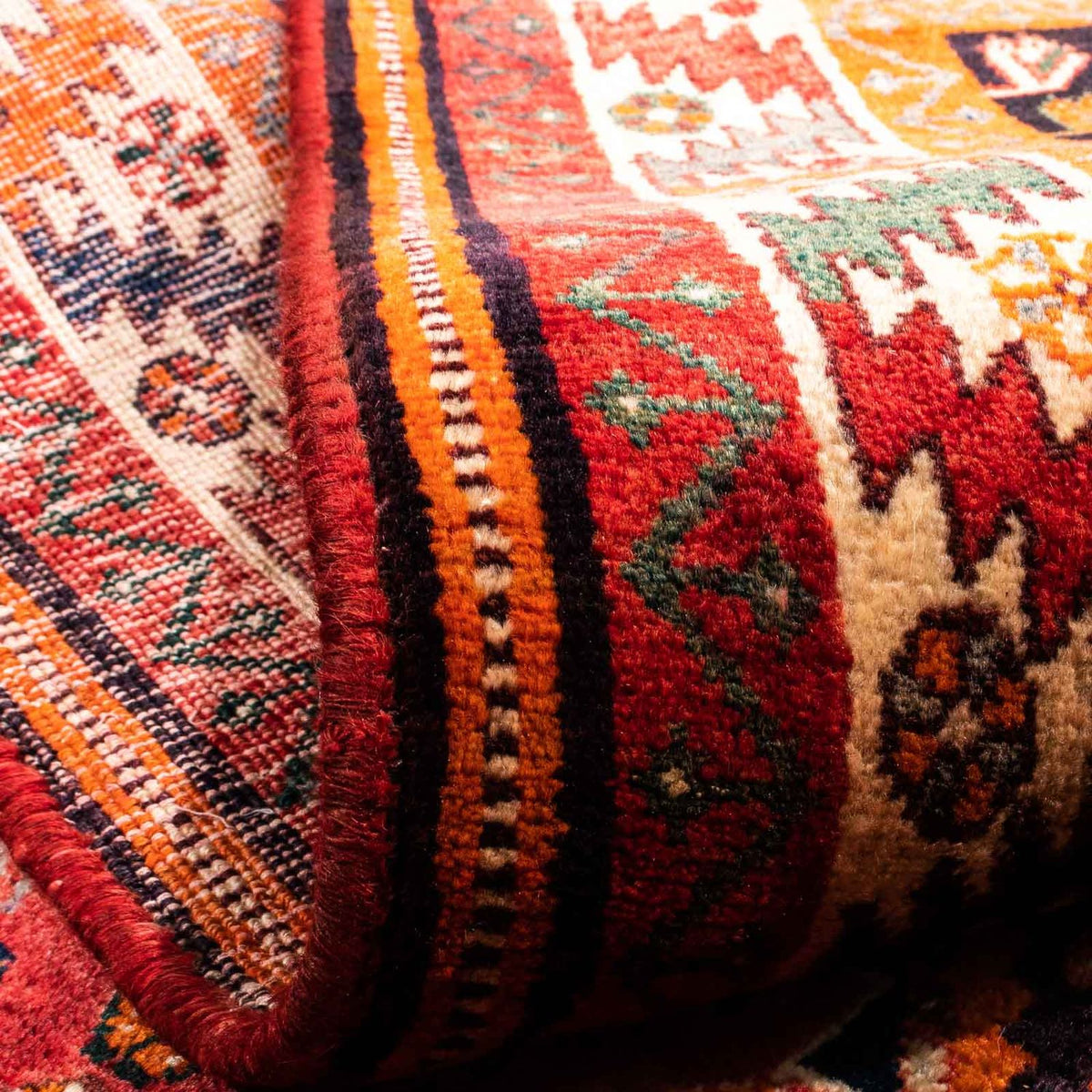 Tapis persan - Nomadic - 240 x 167 cm - rouge foncé