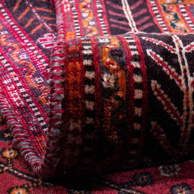 Tapis persan - Nomadic - 253 x 160 cm - rouge foncé