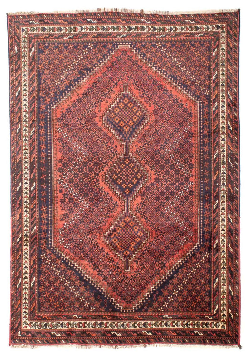 Tapis persan - Nomadic - 282 x 200 cm - rouge clair