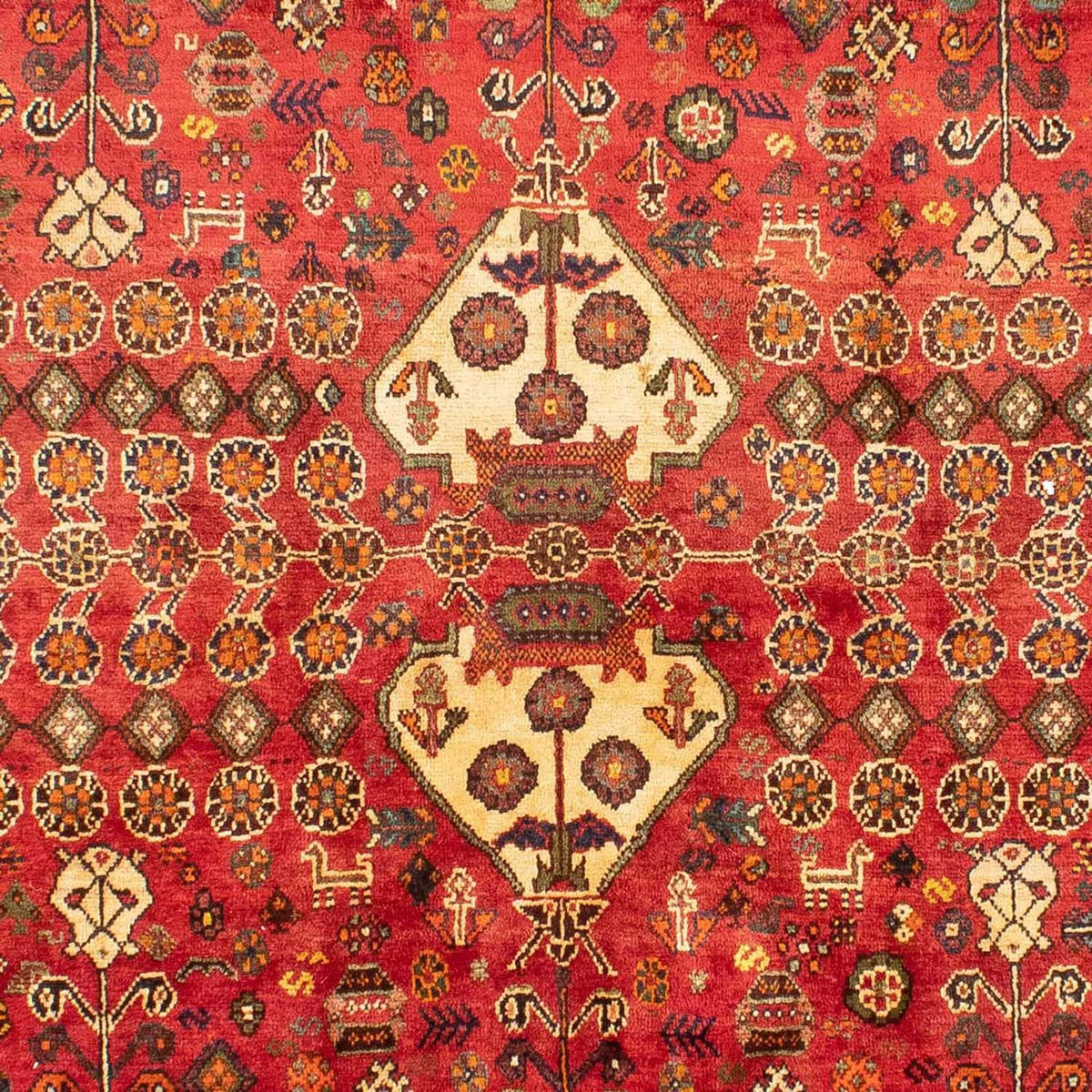 Tapis persan - Nomadic - 283 x 185 cm - rouge