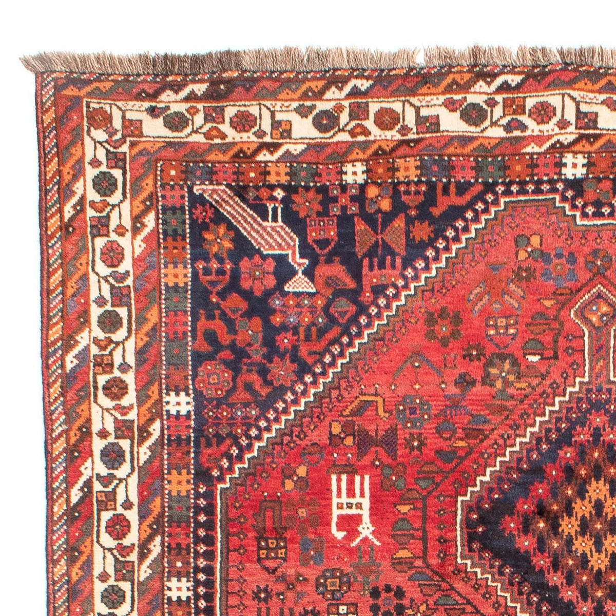 Tapis persan - Nomadic - 308 x 206 cm - rouge
