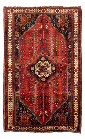 Tapis persan - Nomadic - 258 x 163 cm - rouge foncé