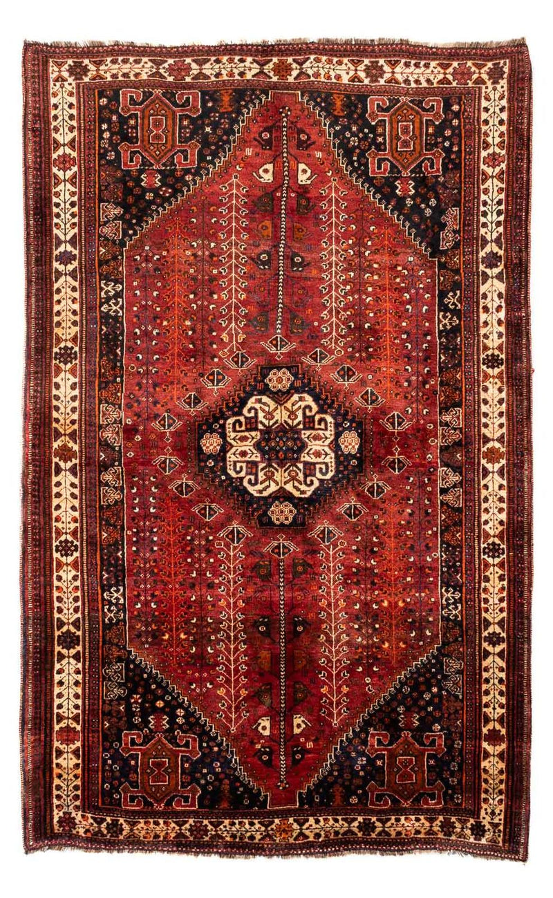 Tapis persan - Nomadic - 258 x 163 cm - rouge foncé