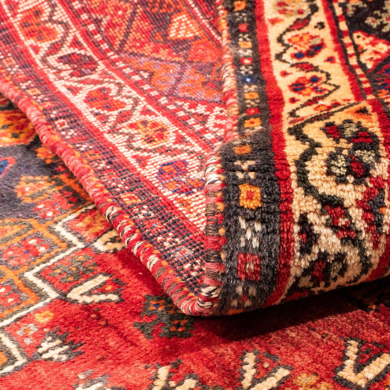 Tapis persan - Nomadic - 150 x 120 cm - rouge foncé