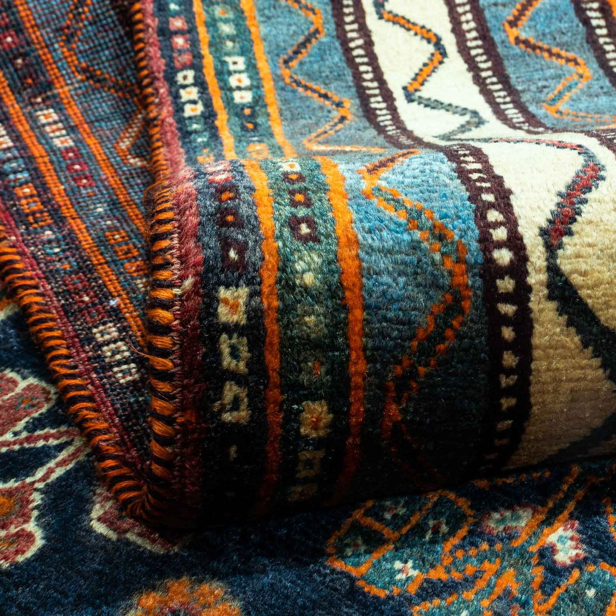 Tapis persan - Nomadic - 246 x 160 cm - bleu foncé