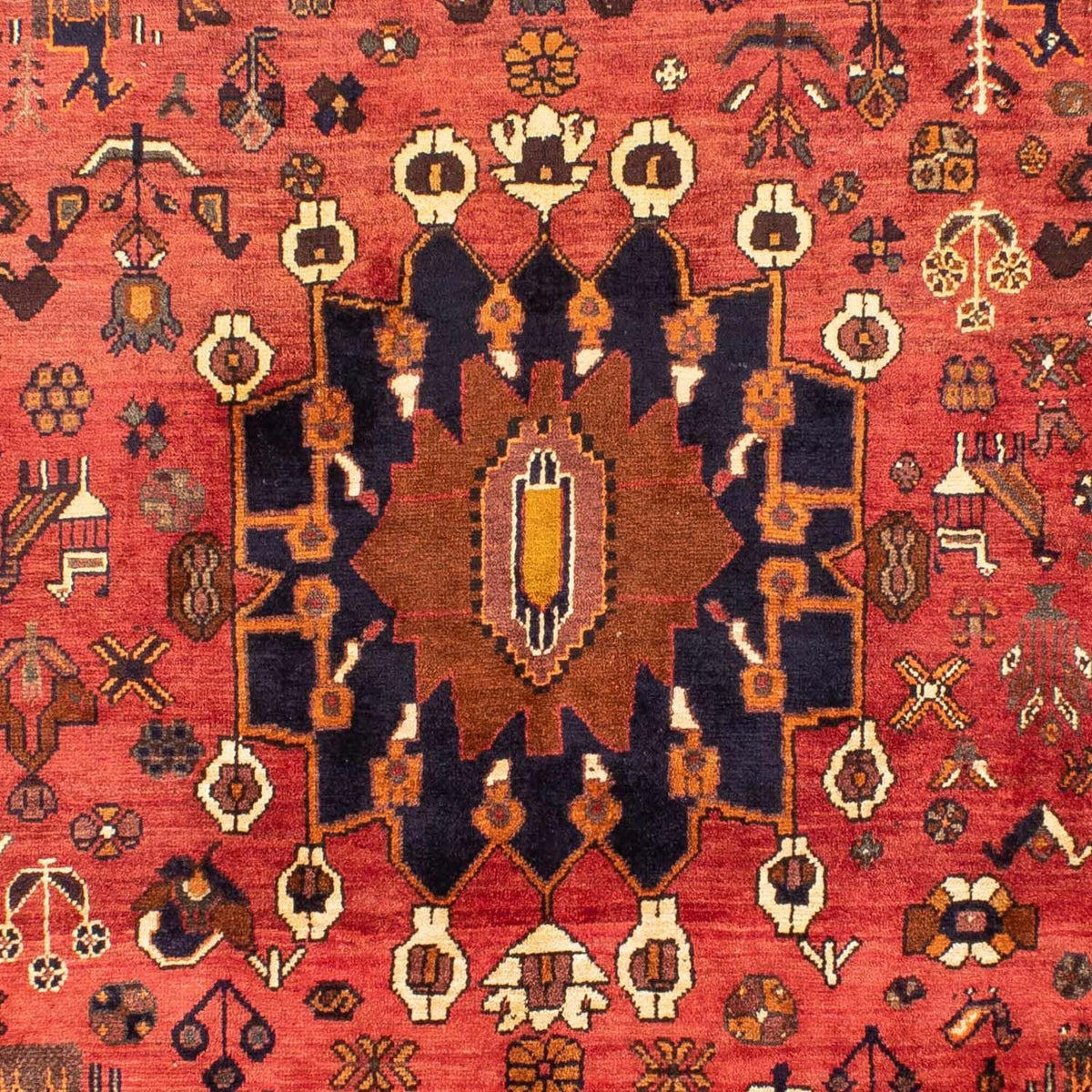 Tapis persan - Nomadic - 305 x 220 cm - rouge clair