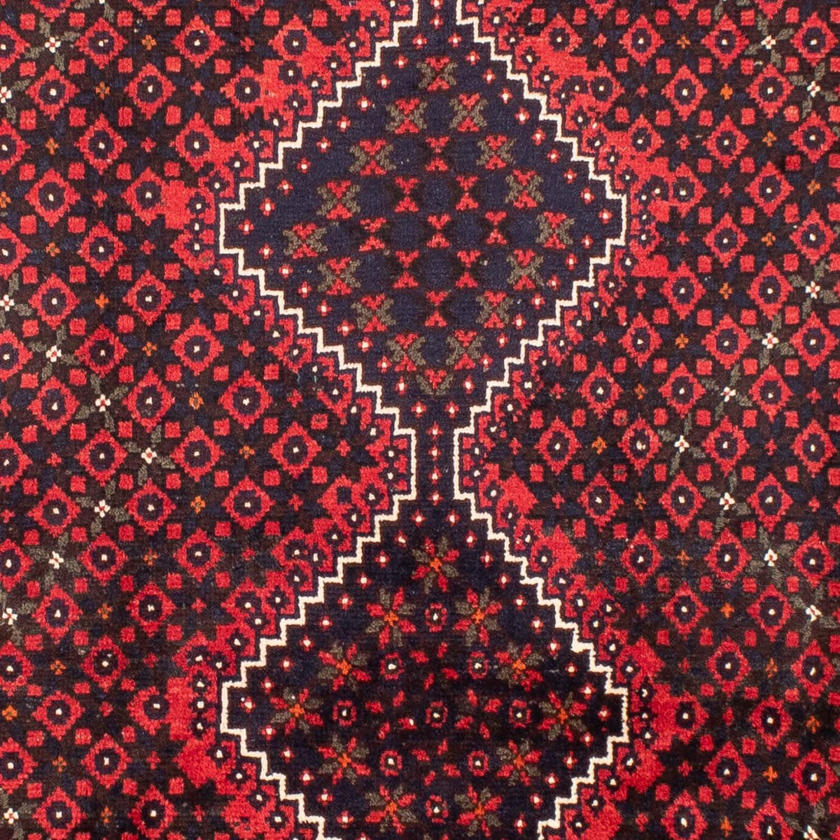 Tapis persan - Nomadic - 295 x 200 cm - rouge foncé