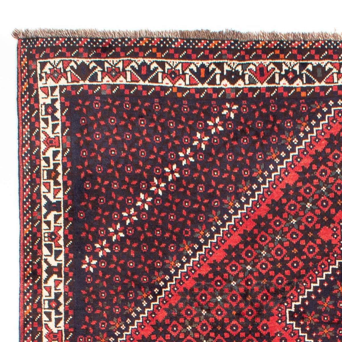 Tapis persan - Nomadic - 295 x 200 cm - rouge foncé
