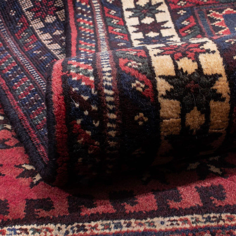 Tapis persan - Nomadic - 295 x 200 cm - rouge foncé