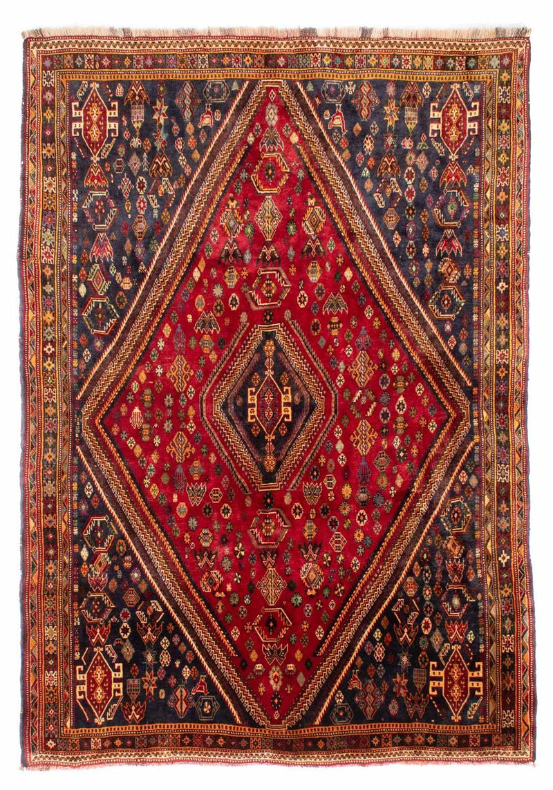 Tapis persan - Nomadic - 272 x 190 cm - rouge foncé