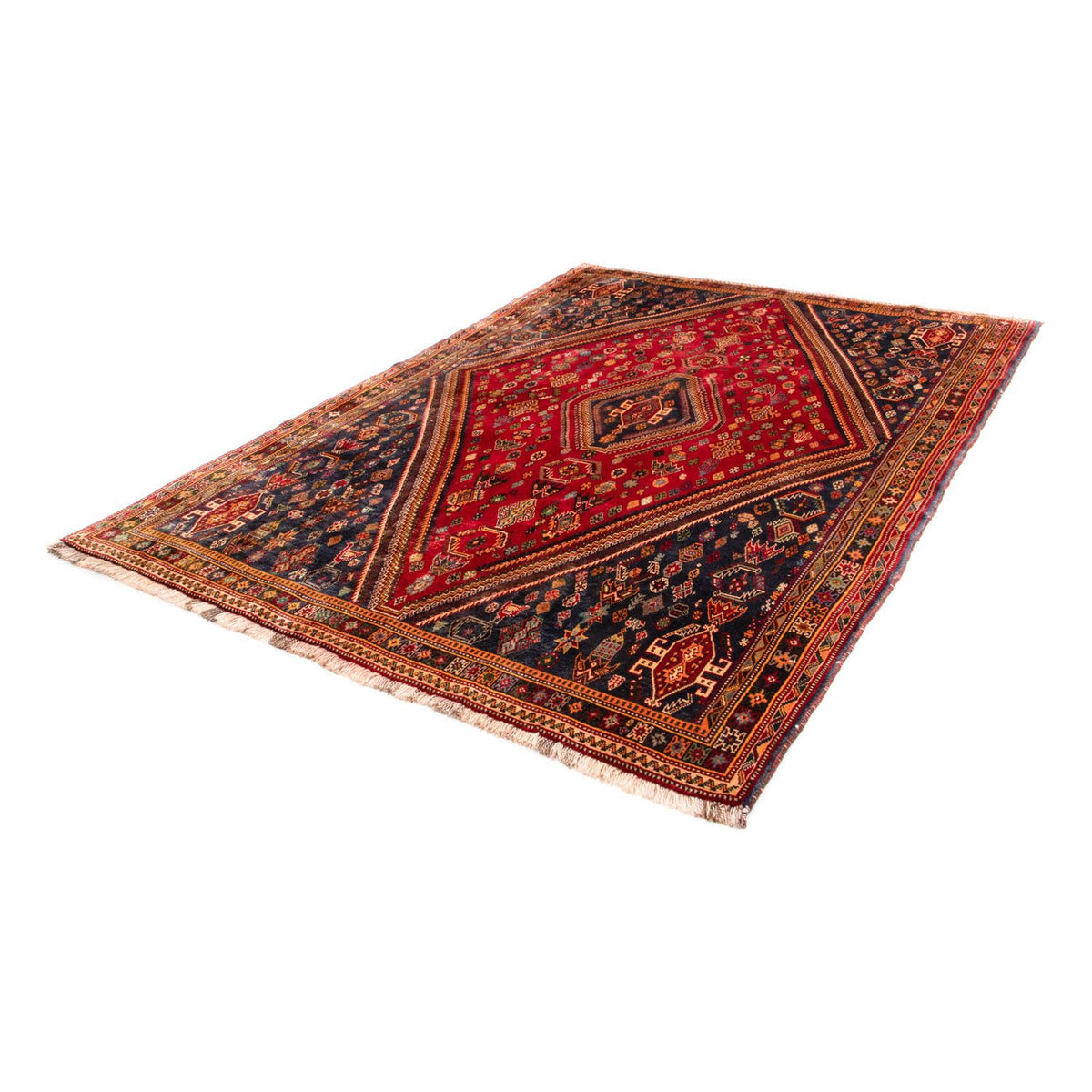 Tapis persan - Nomadic - 272 x 190 cm - rouge foncé