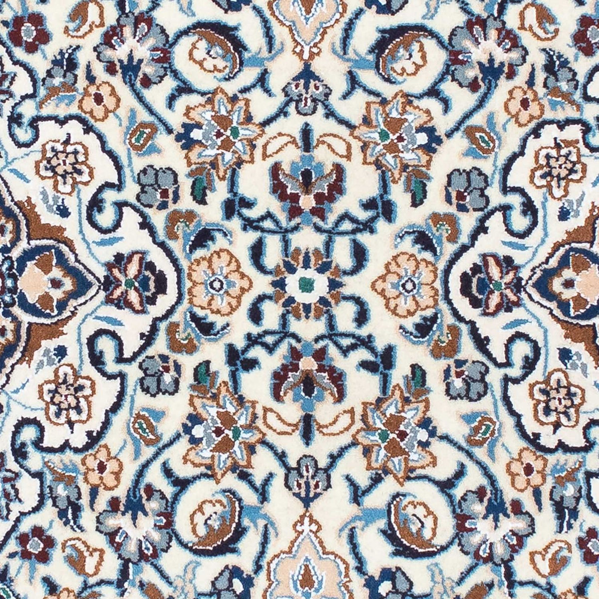 Tapis de couloir Tapis persan - Nain - Royal - 196 x 59 cm - beige