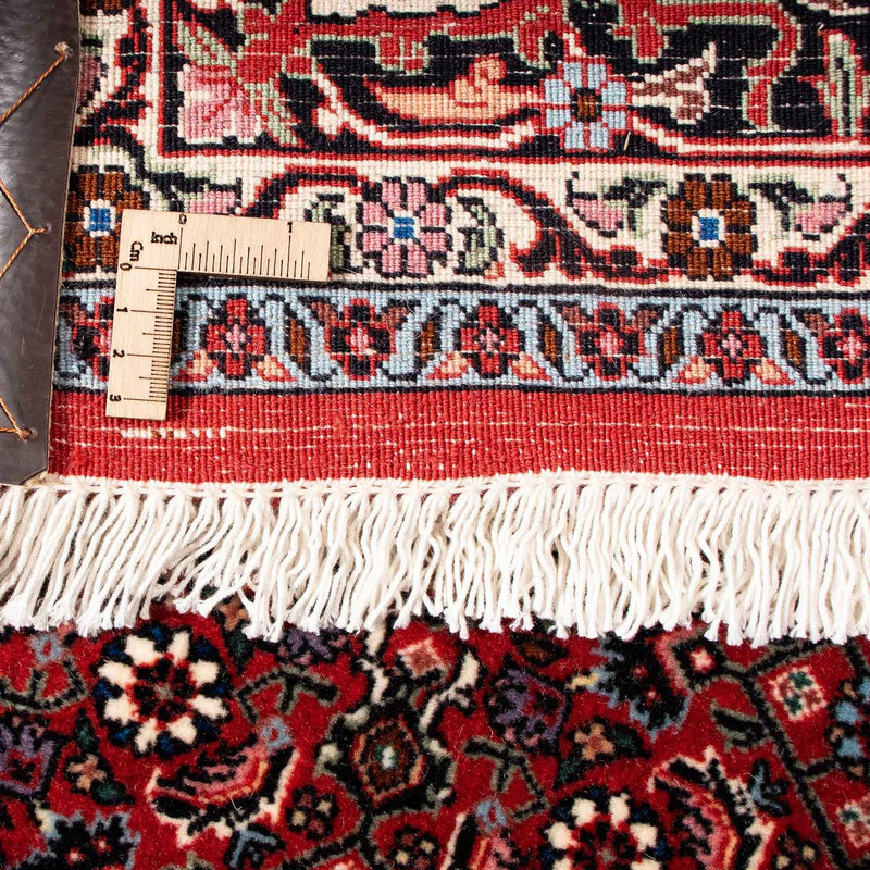 Tapis persan - Bidjar - 229 x 172 cm - rouge foncé