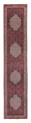 Tapis de couloir Tapis persan - Bidjar - 415 x 78 cm - rouge foncé
