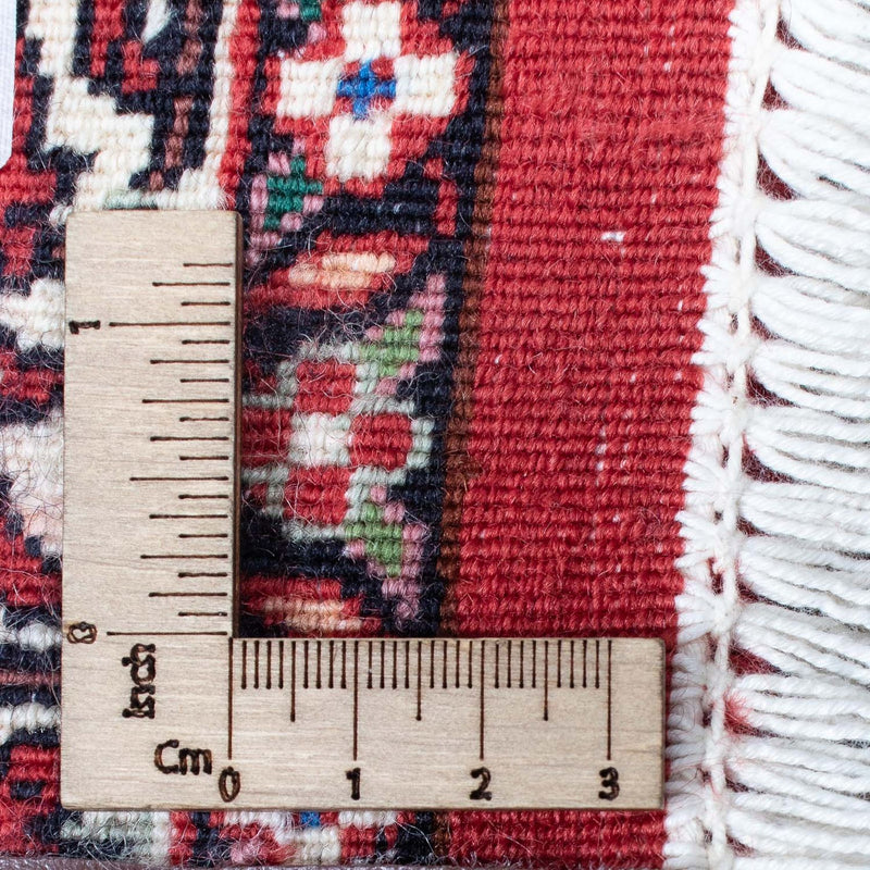 Tapis de couloir Tapis persan - Bidjar - 415 x 78 cm - rouge foncé