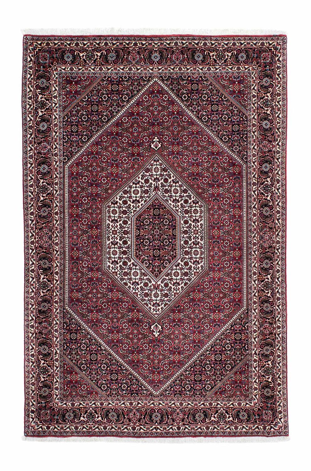 Tapis persan - Bidjar - 200 x 130 cm - rouge