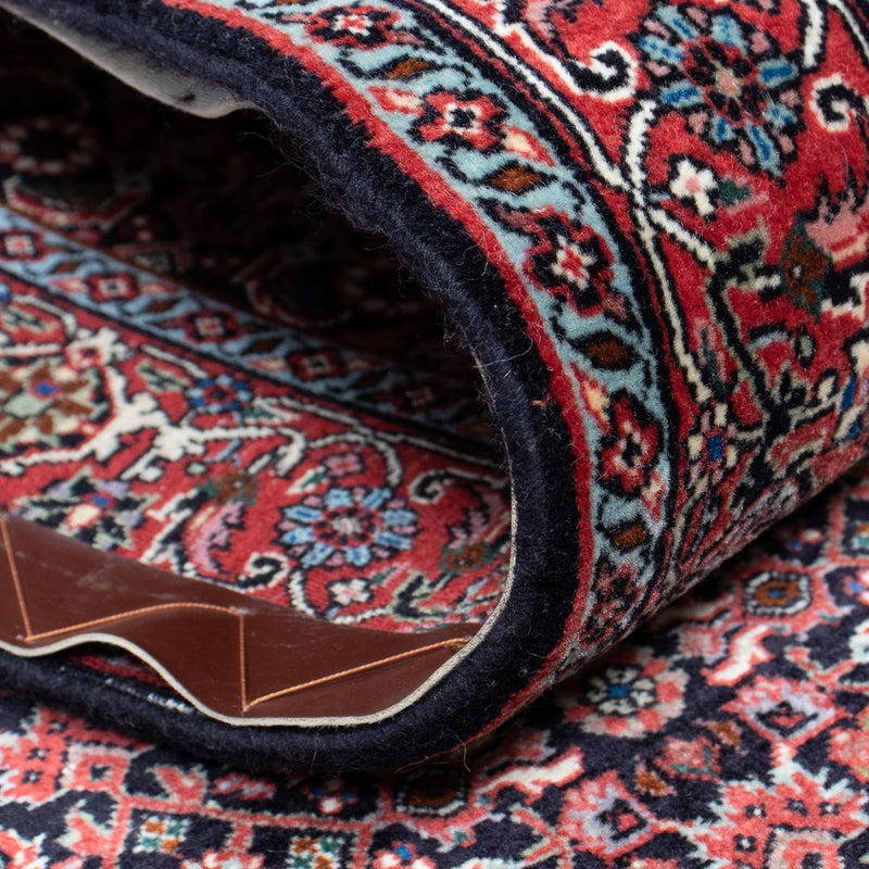 Tapis de couloir Tapis persan - Bidjar - 418 x 86 cm - rouge clair