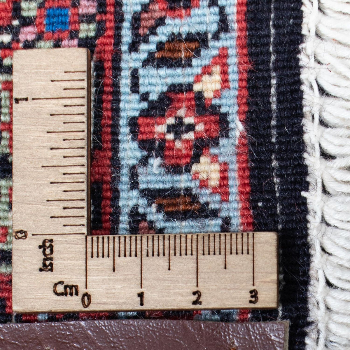 Tapis de couloir Tapis persan - Bidjar - 418 x 86 cm - rouge clair