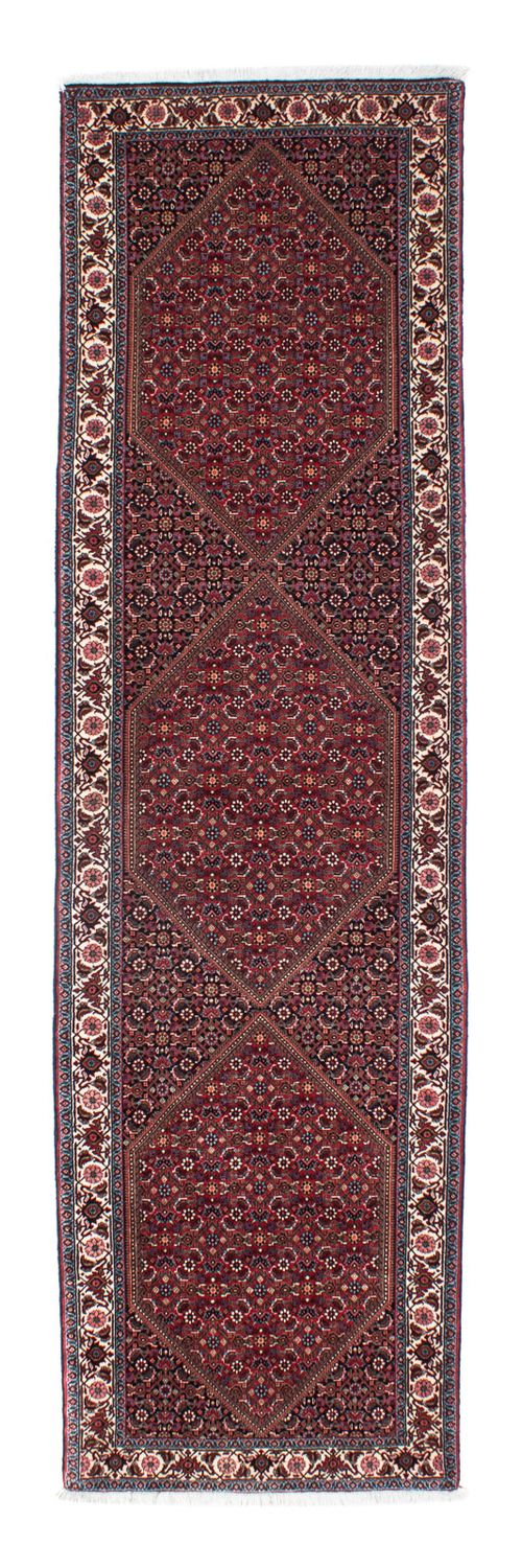 Tapis de couloir Tapis persan - Bidjar - 306 x 85 cm - rouille
