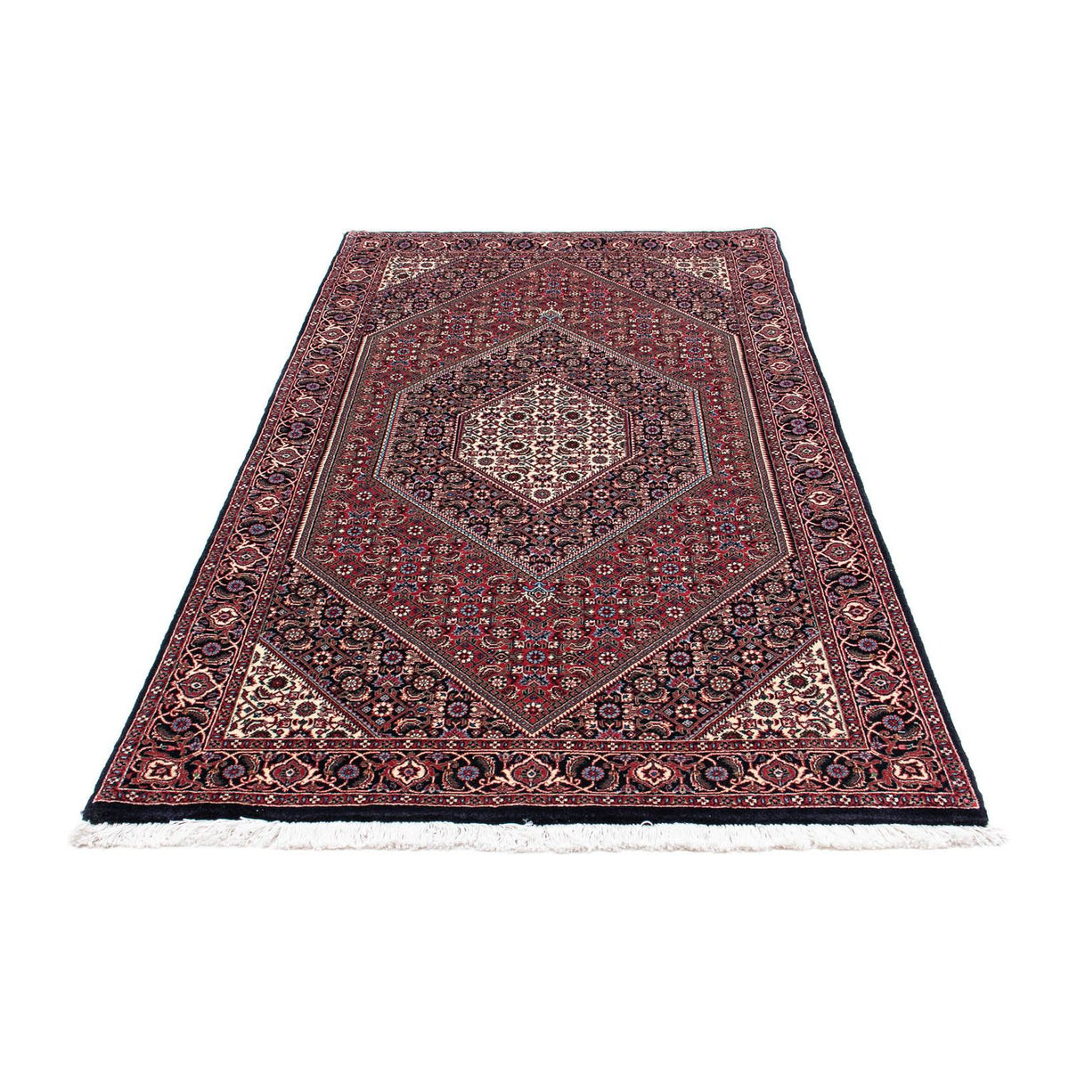 Tapis de couloir Tapis persan - Bidjar - 196 x 108 cm - bleu foncé