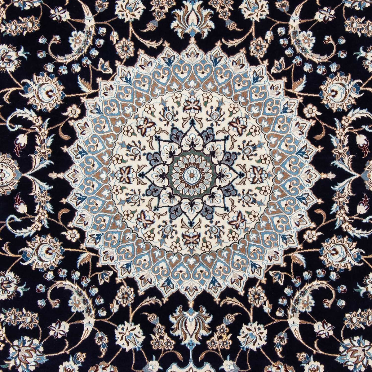 Tapis persan - Nain - Royal - 306 x 203 cm - noir