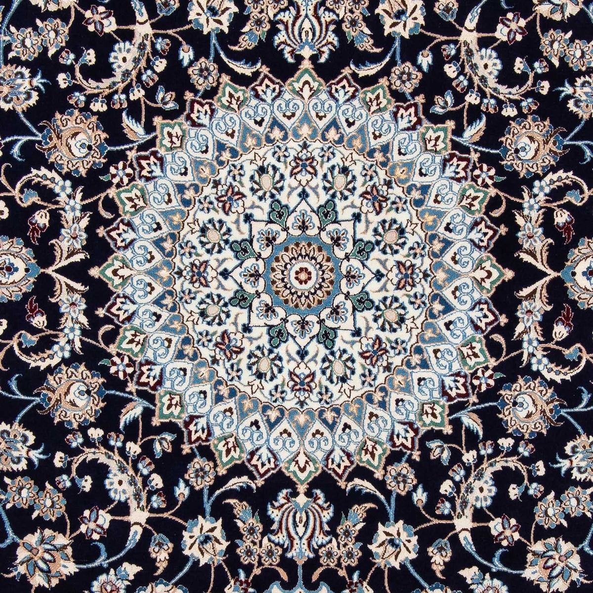 Tapis persan - Nain - Royal - 319 x 203 cm - noir