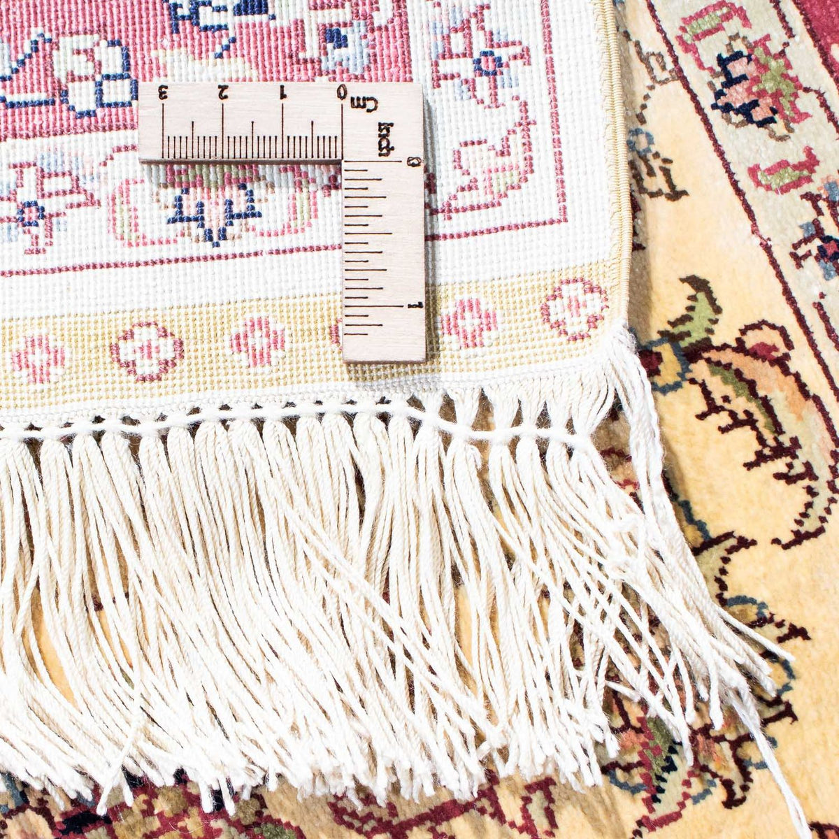 Tapis oriental - Hereke - 122 x 69 cm - rouge foncé