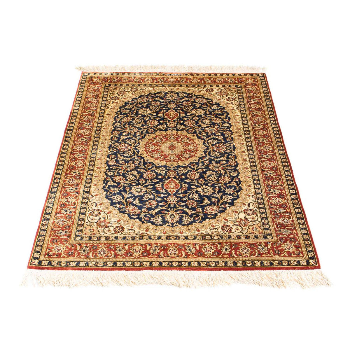 Tapis persan - Ghom - 116 x 78 cm - marron clair