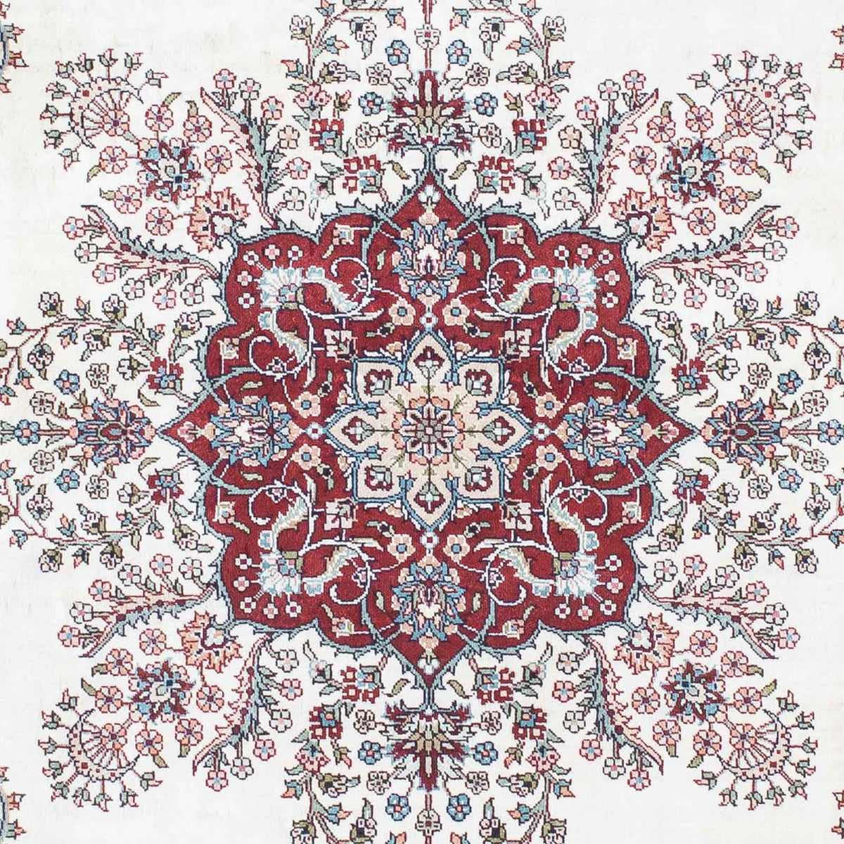 Tapis oriental - Hereke - 137 x 91 cm - rouge foncé