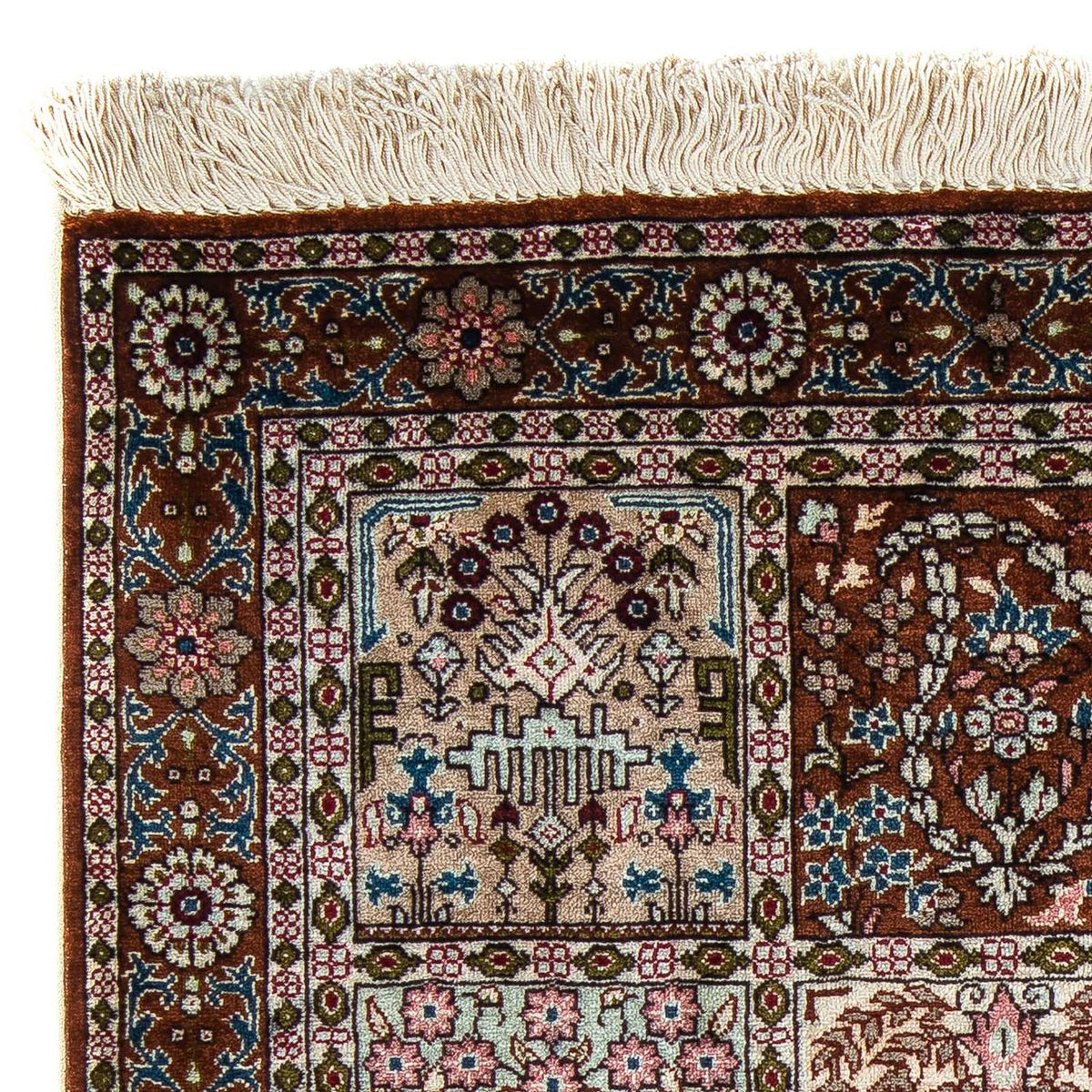 Tapis persan - Ghom - 91 x 59 cm - multicolore