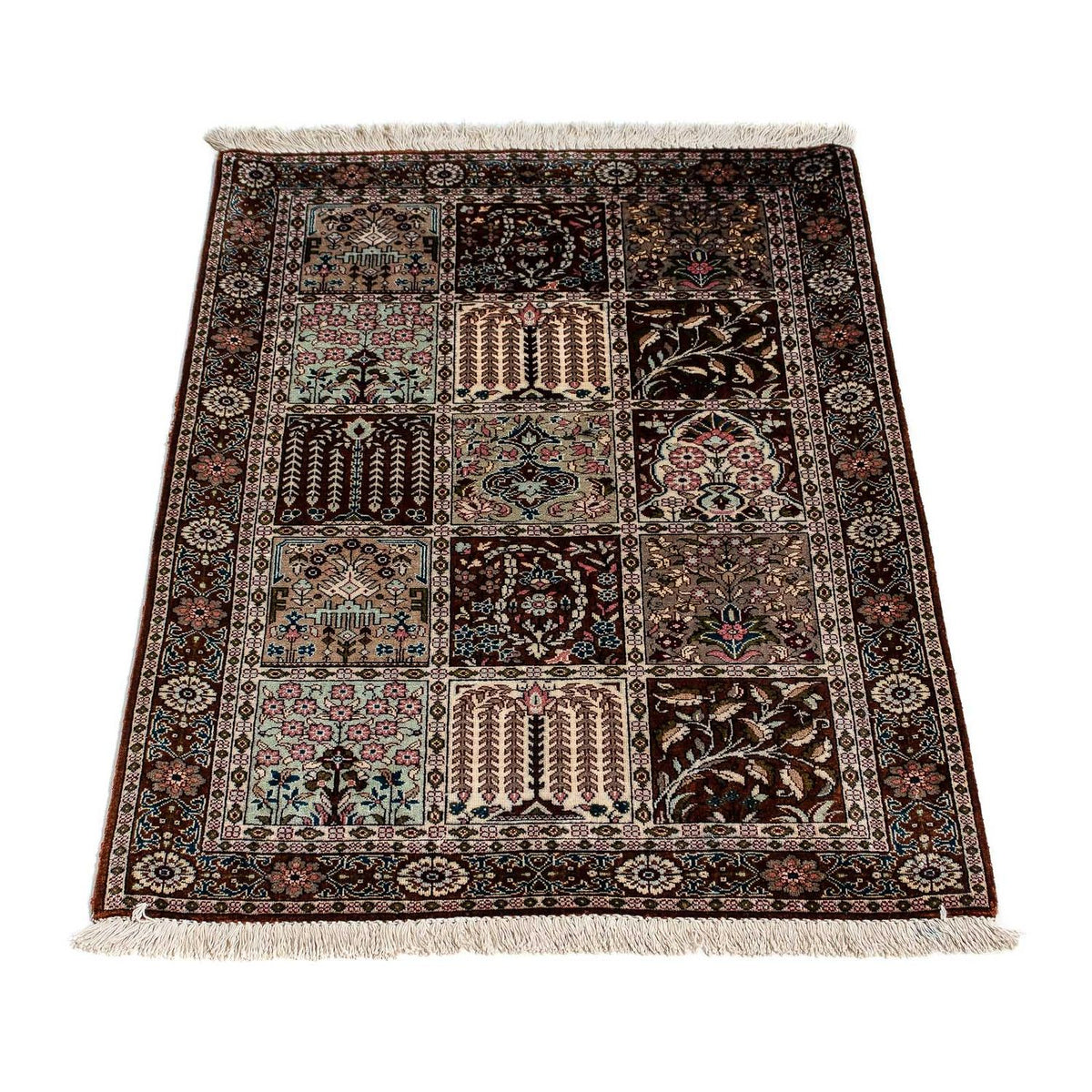 Tapis persan - Ghom - 91 x 59 cm - multicolore