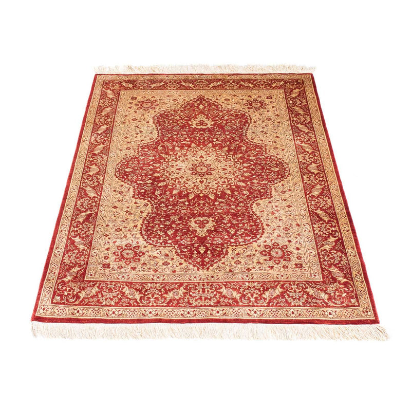 Tapis oriental - Hereke - 122 x 69 cm - rouge foncé