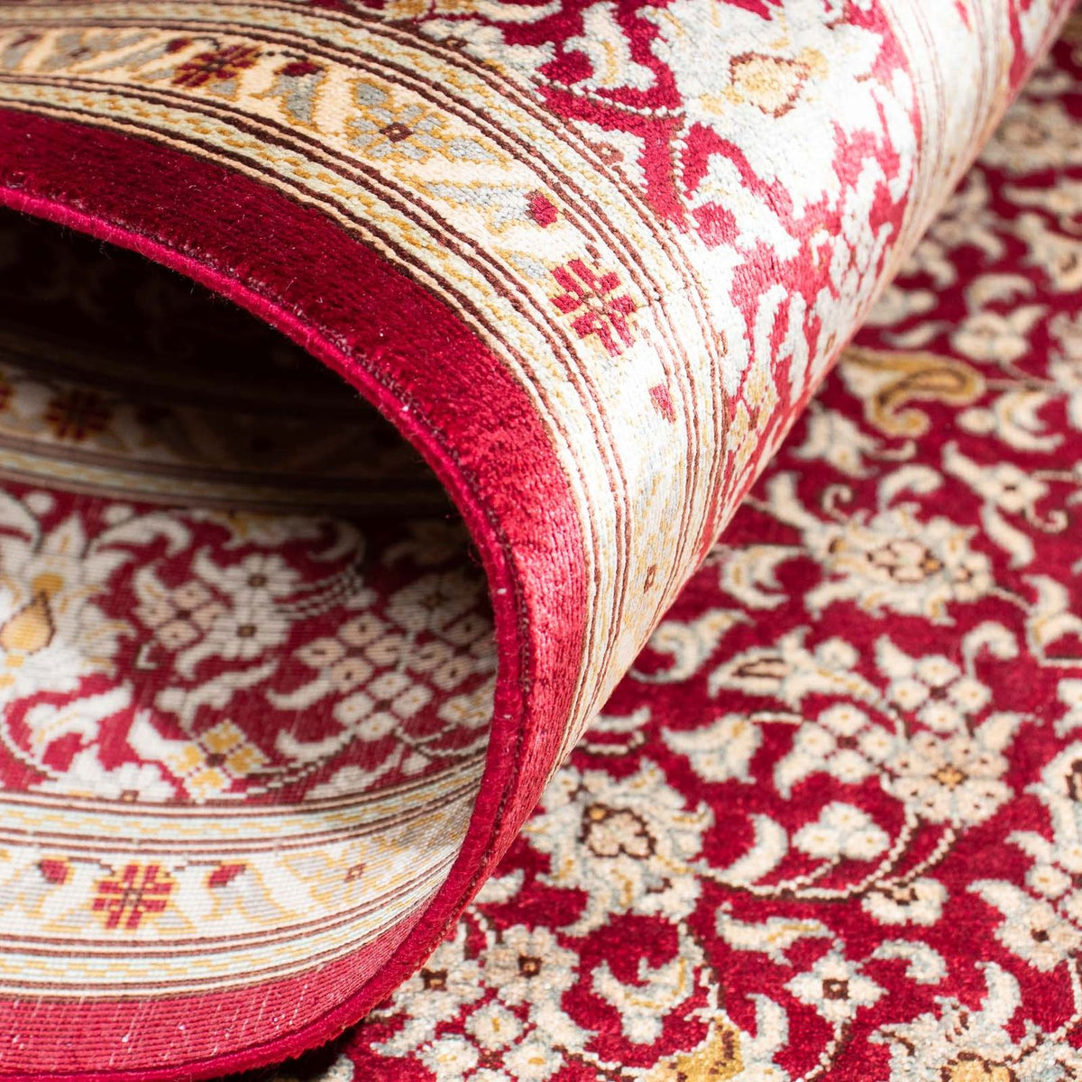 Tapis oriental - Hereke - 122 x 76 cm - rouge foncé