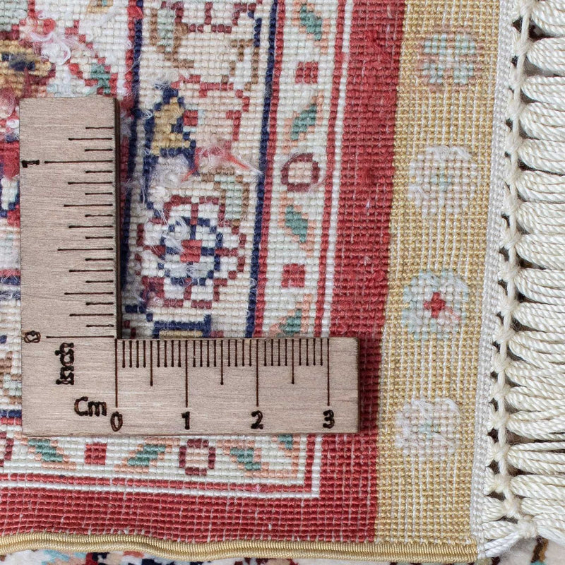 Tapis de couloir Tapis oriental - Hereke - 368 x 78 cm - rouge foncé