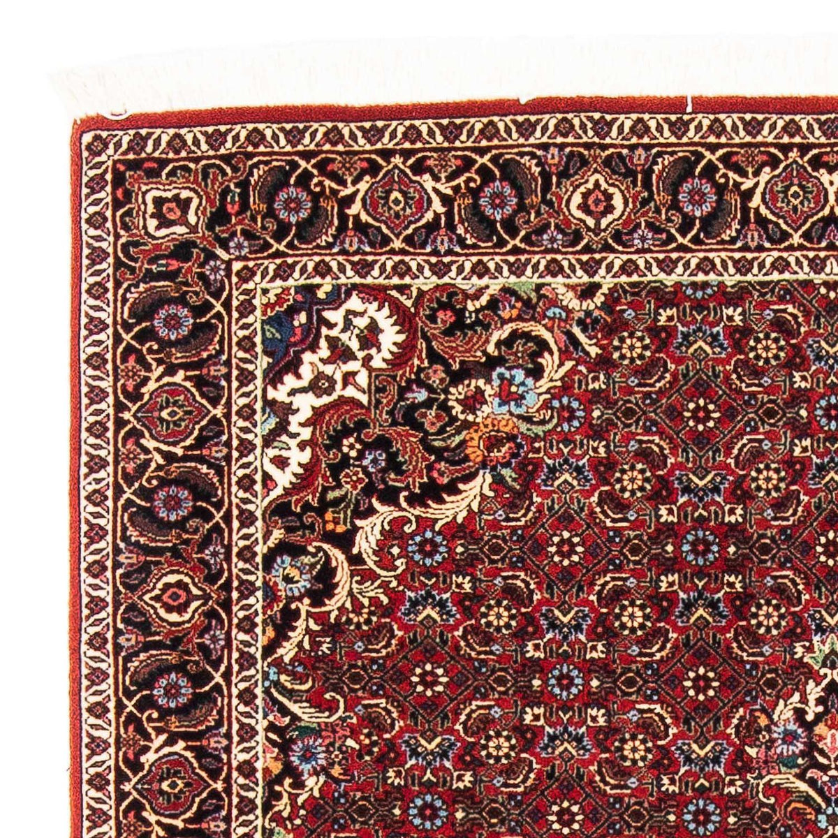 Tapis persan - Bidjar - 165 x 110 cm - rouge foncé