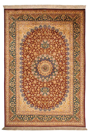 Tapis en soie - Soie chinoise - 198 x 137 cm - multicolore
