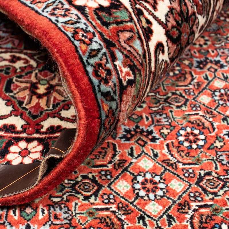 Tapis persan - Bidjar carré  - 203 x 197 cm - rouge foncé