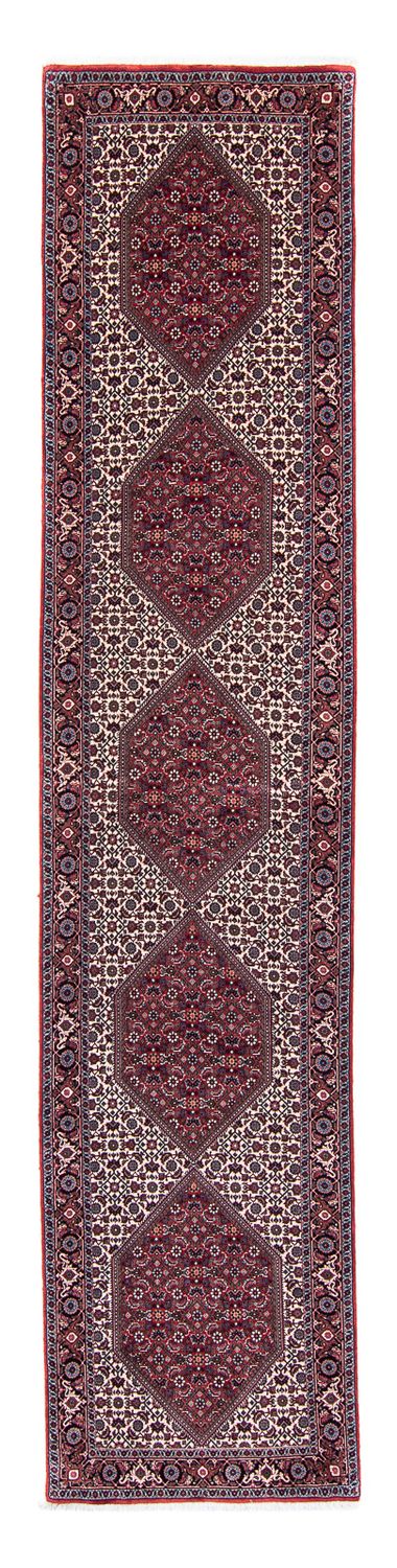 Tapis de couloir Tapis persan - Bidjar - 373 x 80 cm - multicolore