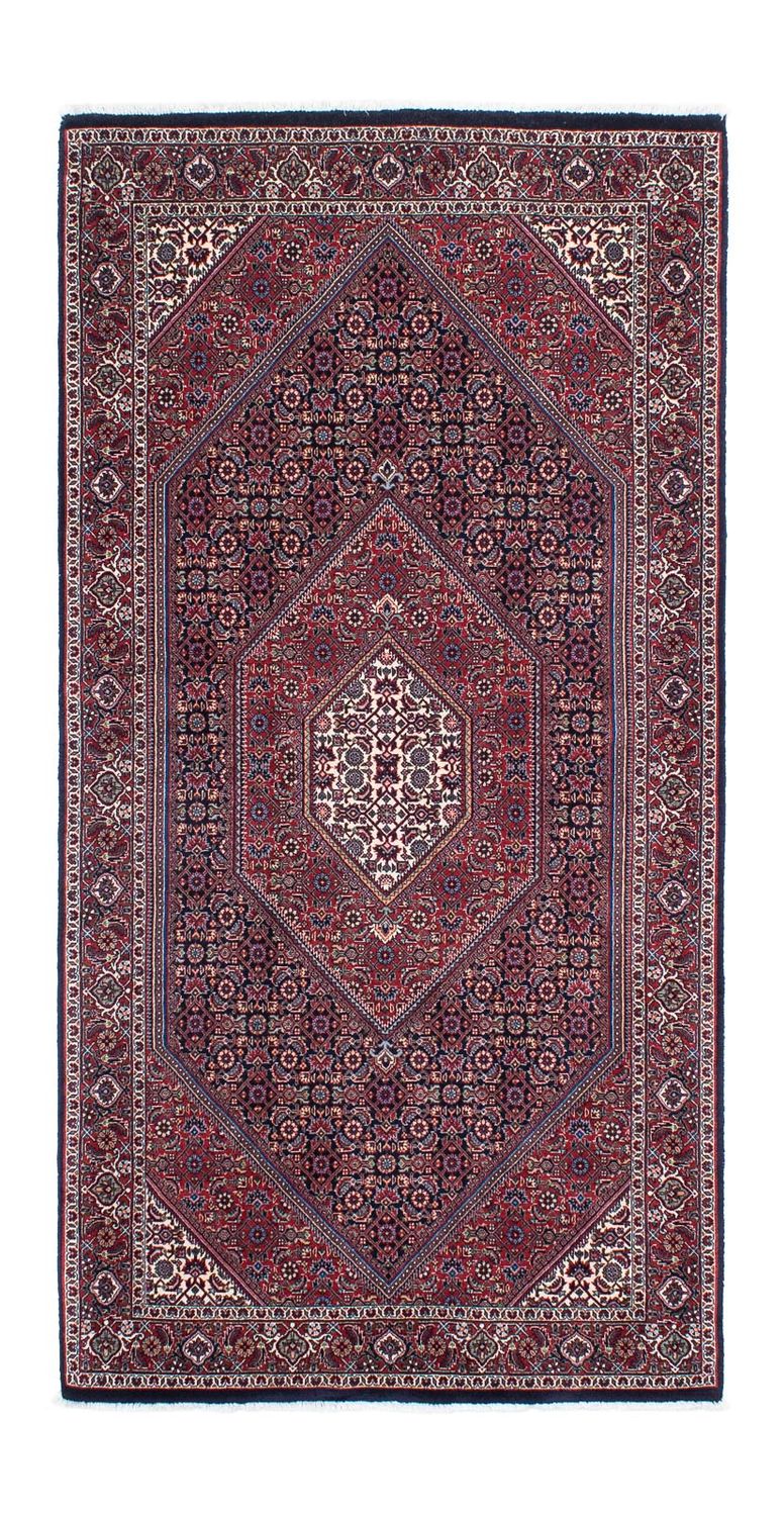 Tapis de couloir Tapis persan - Bidjar - 202 x 99 cm - bleu foncé