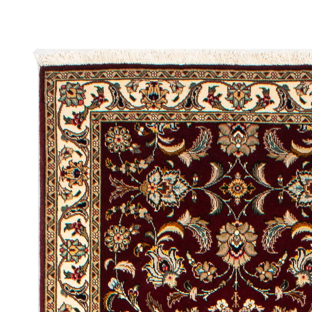 Tapis de couloir Tapis persan - Tabriz - Royal - 315 x 88 cm - rouge foncé