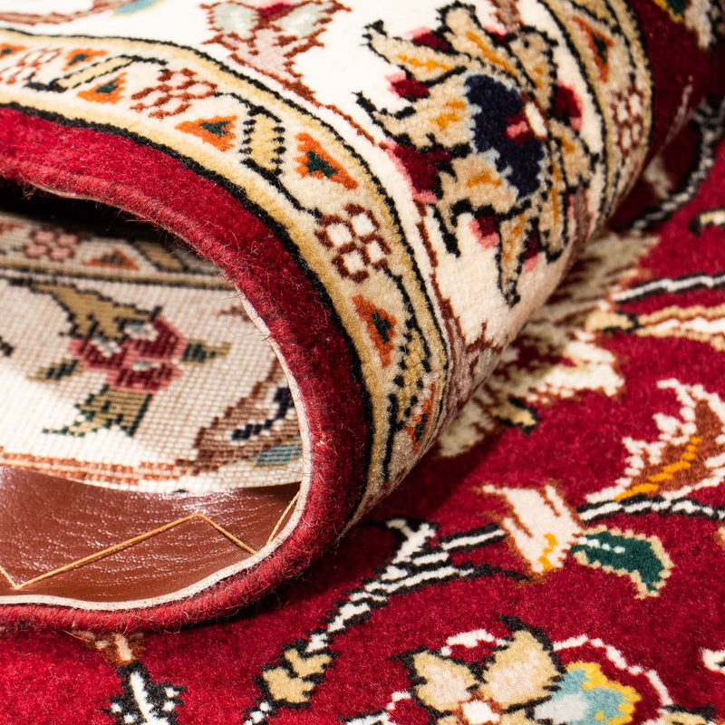 Tapis de couloir Tapis persan - Tabriz - Royal - 315 x 88 cm - rouge foncé