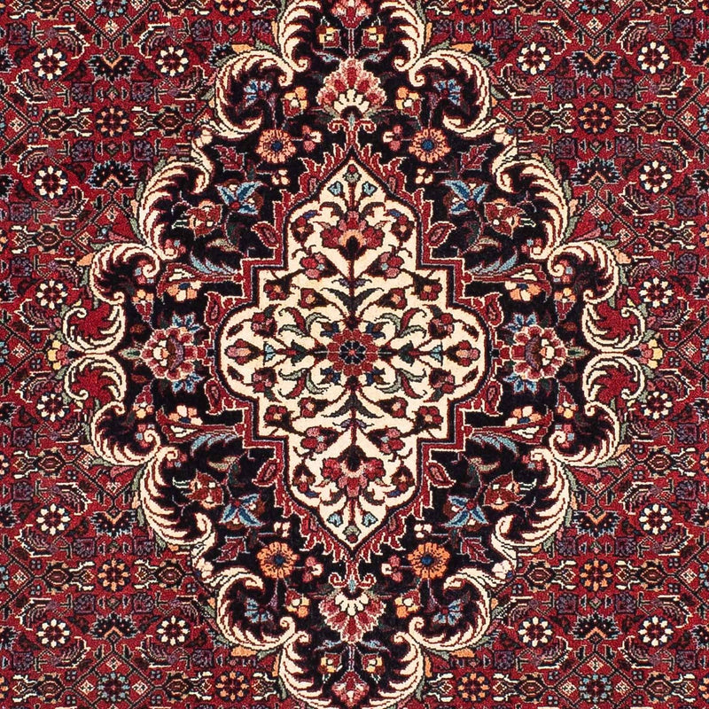Tapis de couloir Tapis persan - Bidjar - 202 x 104 cm - rouge foncé