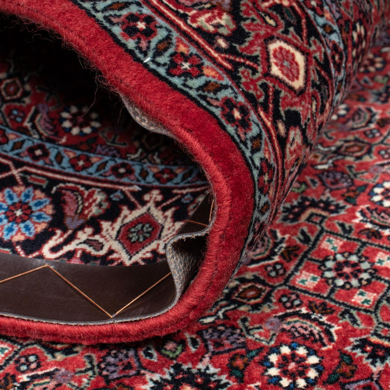 Tapis de couloir Tapis persan - Bidjar - 202 x 104 cm - rouge foncé
