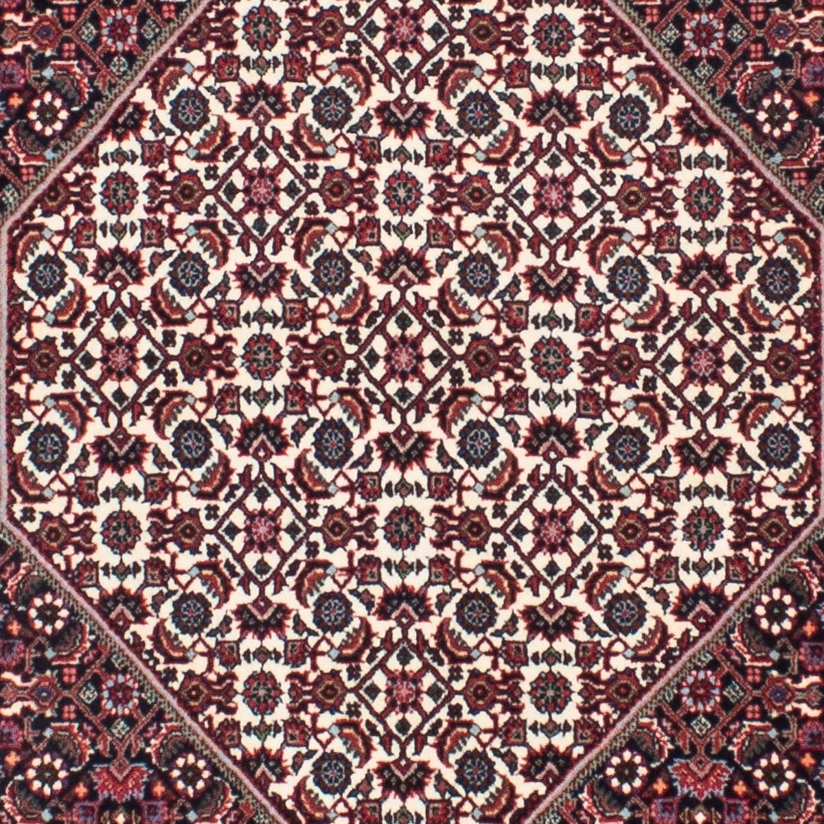 Tapis de couloir Tapis persan - Bidjar - 295 x 88 cm - rouge