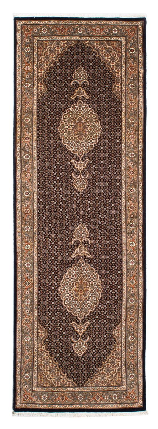 Tapis de couloir Tapis persan - Tabriz - 248 x 81 cm - bleu foncé